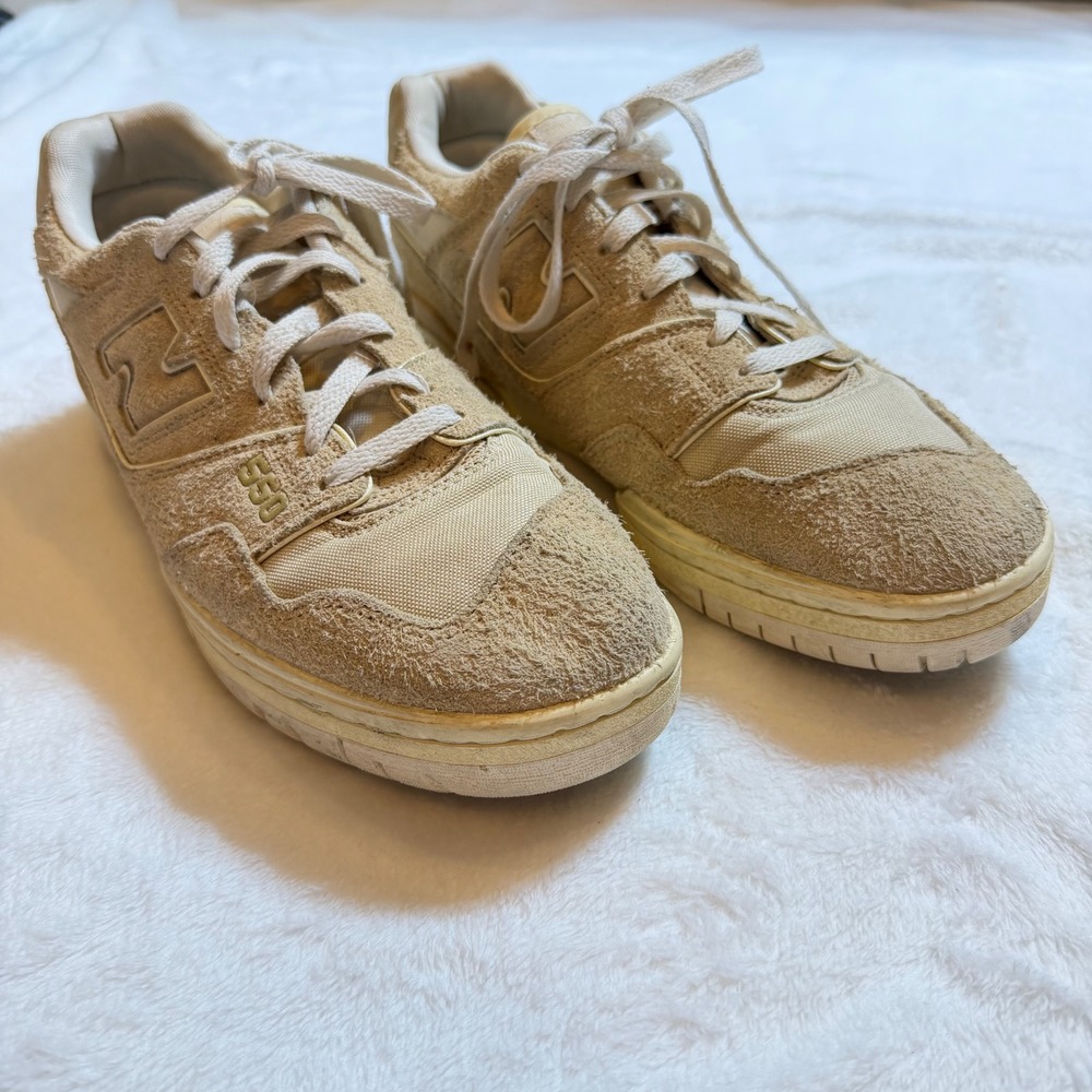 Men's Size 11 New Balance 550 x Aime Leon Dore Hairy Suede Sand Afterglow Taupe